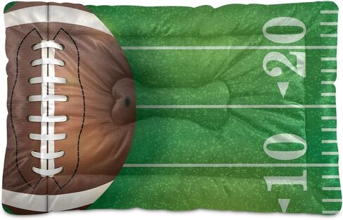 American Football Field Dog Bed Cat Bed, Rectangle Comfortable Pet Bed, Ultra Soft Calming Dog Bed for Small Medium Large Dogs, 36x24in in Kuwait