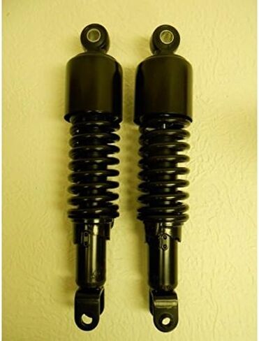 Emgo Black Shorty Shocks - Eye to Clevis - 290mm (11.4 ") Vintage Motorcycle Cafe Racer Chopper in Saudi Arabia