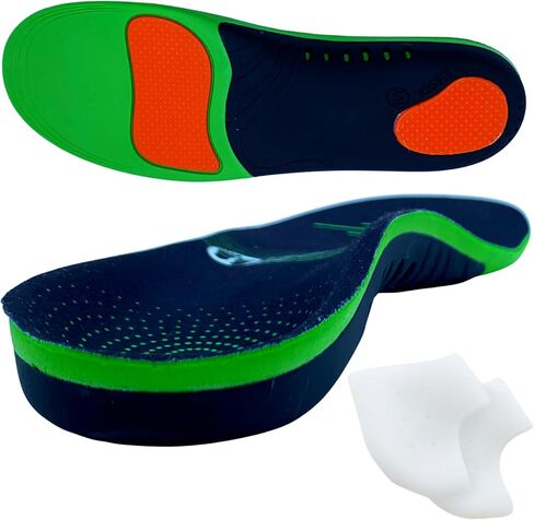 Plantar People Orthotic Insoles Full Length with Arch Supports & Silicone Heel Pads, Metatarsal and Heel Cushion for Plantar Fasciitis Treatment (M) in Saudi Arabia