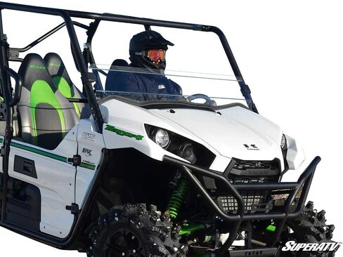 Superatv نصف الزجاج الأمامي متوافق مع Kawasaki teryx 800/4 800 2016+ | 1/4 "سميكة من البولي الكربونات ذات اللون الداكن-250x أقوى من الزجاج | ارتفاع الزجاج الأمامي: 8-1/8" in Saudi Arabia
