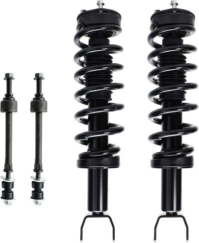 Detroit Axle - 4WD Front Struts Sway Bars for 2009-2018 Dodge Ram 1500 [w/o Air Suspension] 2 Struts with Coil Spring 2 Sway Bars 2010 2011 2012 2013 2014 2015 2016 2017 Replacement Strut Shock in Saudi Arabia