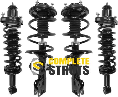 COMPLETESTRUTS - Front & Rear Complete Strut Assemblies with Coil Springs Replacement for 2008-2010 Mitsubishi Lancer - Set of 4 in Saudi Arabia