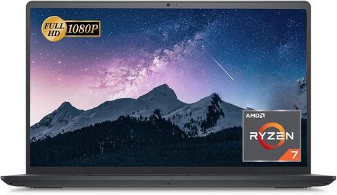 Dell Inspiron 15 3535 15.6" Touch Screen FHD Business Laptop, AMD Ryzen 5 7530U Processor (Beats i7-1165G7) 16GB RAM 512GB PCIe SSD USB-C,WI-FI, Bluetooth, HDMI, Win11 Carbon Black (Renewed) in Saudi Arabia