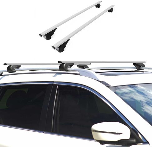 OMAC Roof Racks Cross Bars Luggage Carrier Durable for Kia Rondo 2007-2010 Black 2 Pcs Anti-Theft for Travel Kayak Canoe Surf Ski Snowboard Camping in Saudi Arabia