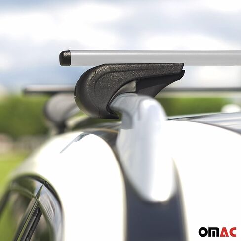 OMAC Roof Racks Cross Bars Luggage Carrier Durable for Kia Rondo 2007-2010 Black 2 Pcs Anti-Theft for Travel Kayak Canoe Surf Ski Snowboard Camping in Saudi Arabia