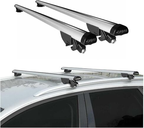 OMAC Cross Bars Roof Racks Aluminium for BMW X4 G02 2018-2023 Silver 2Pcs in Saudi Arabia