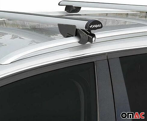 OMAC Cross Bars Roof Racks Aluminium for BMW X4 G02 2018-2023 Silver 2Pcs in Saudi Arabia