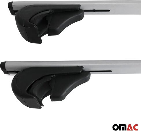 OMAC Roof Racks Cross Bars Luggage Carrier Durable for Kia Rondo 2007-2010 Black 2 Pcs Anti-Theft for Travel Kayak Canoe Surf Ski Snowboard Camping in Saudi Arabia