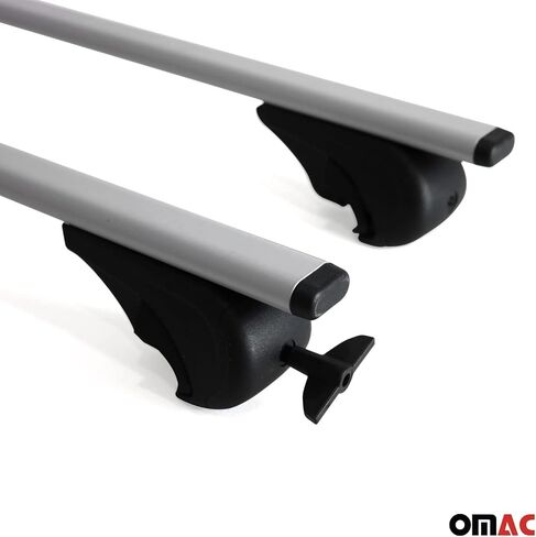 OMAC Roof Racks Cross Bars Luggage Carrier Durable for Kia Rondo 2007-2010 Black 2 Pcs Anti-Theft for Travel Kayak Canoe Surf Ski Snowboard Camping in Saudi Arabia