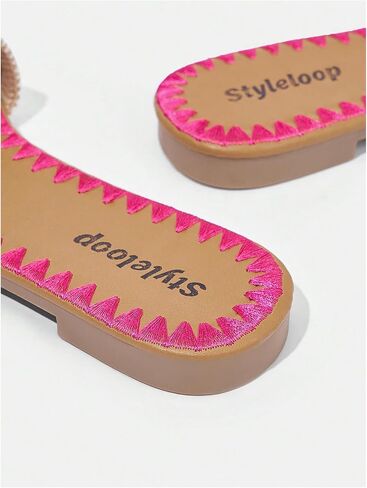 GORGLITTER Women's Summer Beach Flat Cute Sandals 2025 Floral Boho Slide Vacation Shoes in Saudi Arabia