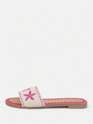 GORGLITTER Women's Summer Beach Flat Cute Sandals 2025 Floral Boho Slide Vacation Shoes in Saudi Arabia