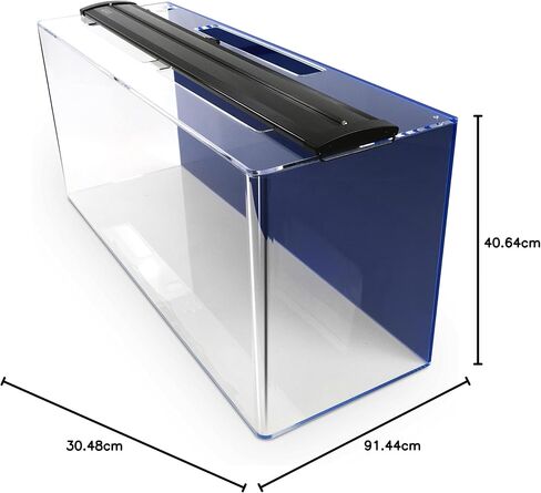 Aquatics 36" LED Plastic Lighting with Blue & White Bulbs, (X40-150-58542) in Saudi Arabia