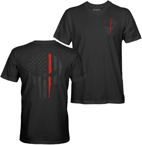 خط رفيع يدعم القميص الوطني لعلم الجمجمة الأمريكية للرجال in Kuwait