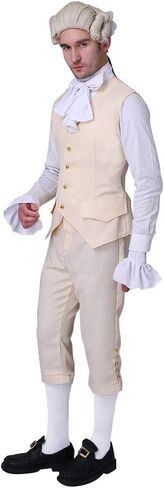 George Washington Cosplay Costume Men Hamilton Colonial Uniform History Outfit in Kuwait