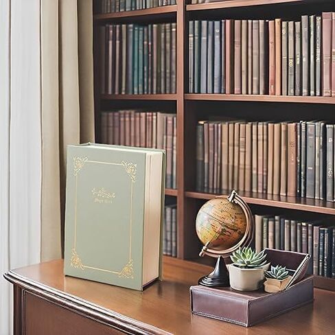 مربع كتاب مجوهرات منظمات الكتب مع صناديق تخزين مجوهرات التصميم السحري لخواتم الحلقات قرط ، صندوق مجوهرات أنيقة للنساء والبنات (الأخضر) ، SBKSN01 in Kuwait