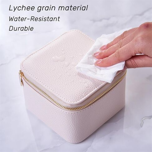 Travel Jewelry Organizer, Mom Gifts,Jewelry Box with 6 zipper velvet bags for Women,Teacher Appreciation Gifts Wedding Birthday Gifts Trendy Stuff for Women Gift Box Packaging(White) in Saudi Arabia