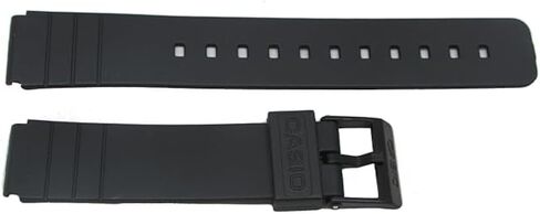 Casio Rubber Watch Band-16mm Fits: MQ-24CC-4B2W, MQ-24CC-4B3W, MQ-24CC-9B2W, MQ-24-1B2LSW, MQ-24-1B3LLSW, MQ-24-1B3LSW, MQ-24-1BLLSW, MQ-24-1BLSW, MQ-24-ELSW, MQ-24-7B2LLSW in Saudi Arabia