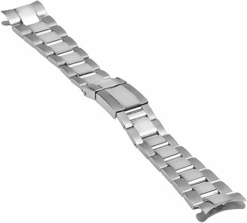 Ewatchparts Oyster Watch Band Bracelet Compatible With Rolex Daytona Watch Flip Lock 20mm Shiny Center in Saudi Arabia