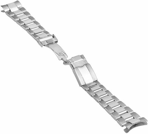 Ewatchparts Oyster Watch Band Bracelet Compatible With Rolex Daytona Watch Flip Lock 20mm Shiny Center in Saudi Arabia
