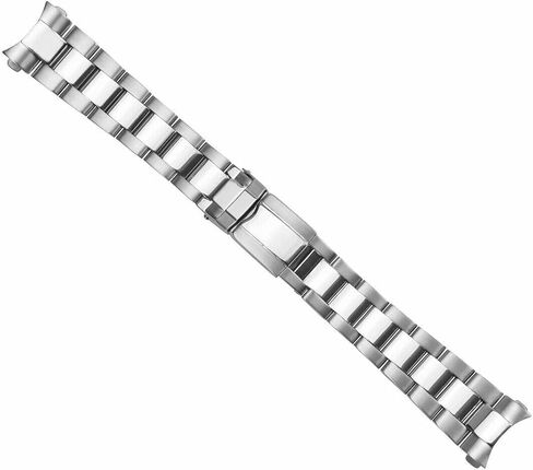 Ewatchparts Oyster Watch Band Bracelet Compatible With Rolex Daytona Watch Flip Lock 20mm Shiny Center in Saudi Arabia