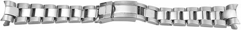 Ewatchparts Oyster Watch Band Bracelet Compatible With Rolex Daytona Watch Flip Lock 20mm Shiny Center in Saudi Arabia