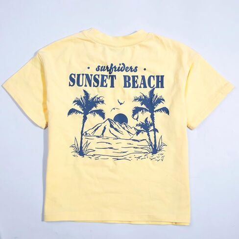 Beach Shirts for Toddler Girls Oversized Beach Bum Shirt Summer Vacation Trip T-Shirts Casual Short Sleeve Tops in Kuwait