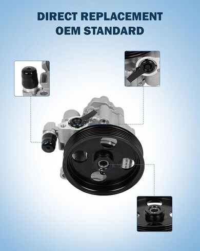 ECCPP Power Steering Pump fit for Mercedes-Benz C300 2011-2012 for C350/E350 2011 for E550 2010-2011 Without Sensor; Only for the models with Hydraulic Power Steering. Replace 0054669501, V303779 in Saudi Arabia