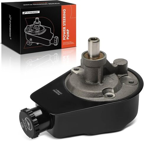 A-Premium Power Steering Pump, with Reservoir, Compatible with Chevrolet Malibu, Impala, Camaro, Caprice, Bel Air & Buick Regal, Century & GMC Caballero & Oldsmobile Cutlass & Pontiac Bonneville in Saudi Arabia