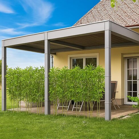 5ft 10 Pack Fake Bamboo, Artificial Bamboo Plants Outdoor, Tall Faux Bamboos Tree for Privacy Covers on Deck and Patio, Decoration for Garden, Yard, Office in Saudi Arabia