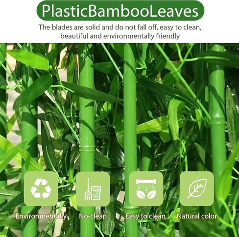 5ft 10 Pack Fake Bamboo, Artificial Bamboo Plants Outdoor, Tall Faux Bamboos Tree for Privacy Covers on Deck and Patio, Decoration for Garden, Yard, Office in Saudi Arabia