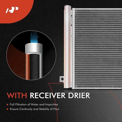 A-Premium A/C Contenser & Cooling Fan Assombly متوافق مع شيفروليه ترافيرز 2009-2017 و GMC Acadia 2007-2016 ، Acadia Limited 2017 & Buick Juplave 2008-2017 & Saturn Outlook 2007-2010 ، 2pc set in Saudi Arabia