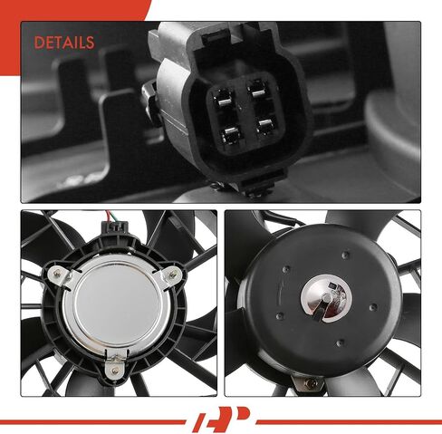 A-Premium A/C Contenser & Cooling Fan Assombly متوافق مع شيفروليه ترافيرز 2009-2017 و GMC Acadia 2007-2016 ، Acadia Limited 2017 & Buick Juplave 2008-2017 & Saturn Outlook 2007-2010 ، 2pc set in Saudi Arabia
