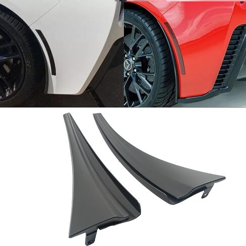 Front Splash Guards Mud Flaps for Chevrolet Corvette C7 2014-2019 XL Extended Style Guards Mudflap Fender Replacement (Front, Carbon Fiber Print) in Saudi Arabia