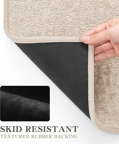chakme Bathroom Rugs Mat 24x17, Ultra Thin Non Slip Bath Mat Small Quick Dry Absorbent Bath Mat for Bathroom Floor, (Grey, 24"x17") in Saudi Arabia