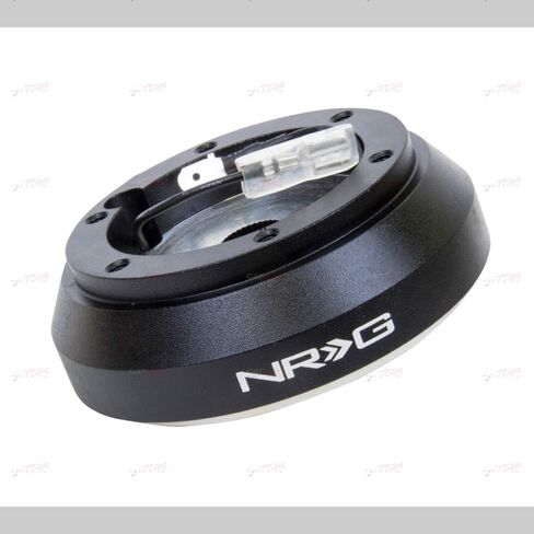 NRG Innovations Racing Racing Wheel Wheel Hub ، عمود توجيه من الألومنيوم القابل للقفل ، وحدة محول التحرير السريع 6 × 70 ملم ، لـ Mazda/Kia/Hyundai ، Black ، NRG-SRK-160H in Saudi Arabia