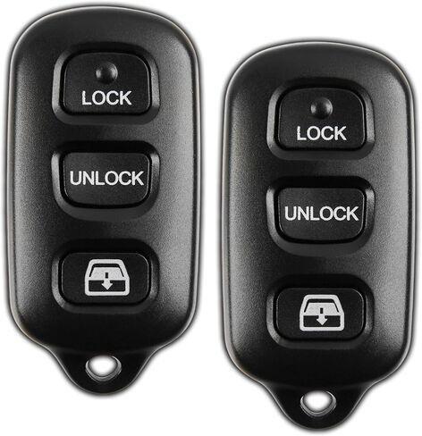 2x Key FOB استبدال لعام 1999 2000 2001 2002 2003 2004 2005 2006 2007 2009 2009 Toyota Sequoia 4Runner بدون مفتاح التحكم عن بُعد عن بُعد ، 3-Button Panic Hyq12bbx ، دليل البرمجة ، in Saudi Arabia