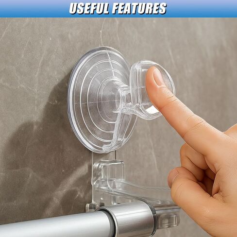24PCS Car Glass Windshield Sunshade Suction Cups, Mini Dovetail Sucker, Pull Ring Automotive Window Suction Hook, PVC Vehicle Sun Visor Adsorption Holder for Car, Kitchen (Clear/Clip) in Saudi Arabia