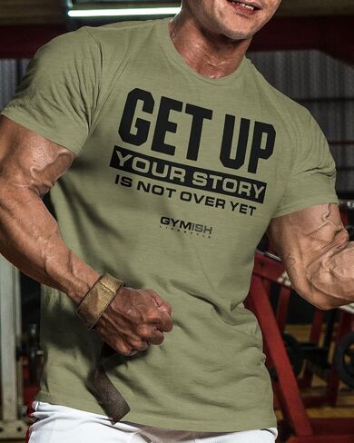 D R DETROIT REBELS Get Up Mens Athletic Shirts Short Sleeve T-Shirt for Weightlifting in Saudi Arabia