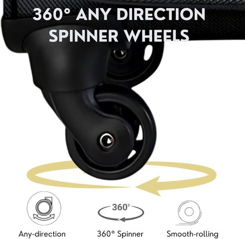 Ricardo Beverly Hills Aspen Springs 2-PC مجموعة أمتعة-حقيبة Softside خفيفة الوزن من 2 مع 20 "Carry-On و 24" in Kuwait