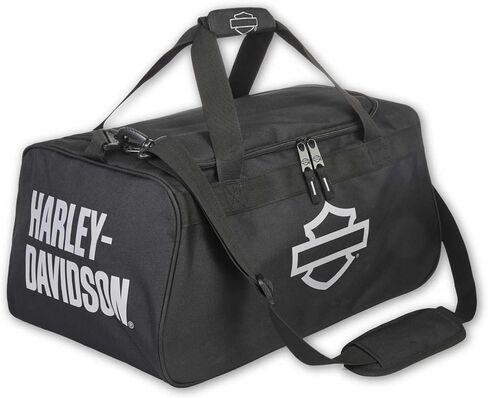 Harley -Davidson Bar & Shield Logo Zipper Rugged Graphic Duffel Bag - Black in Kuwait