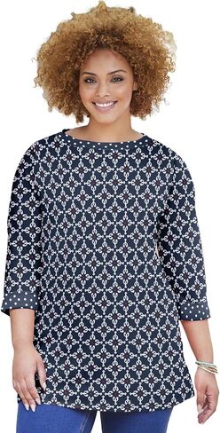 كاثرين للنساء زائد الحجم ليز و ME Boatneck TOP in Kuwait
