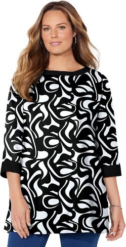 كاثرين للنساء زائد الحجم ليز و ME Boatneck TOP in Kuwait