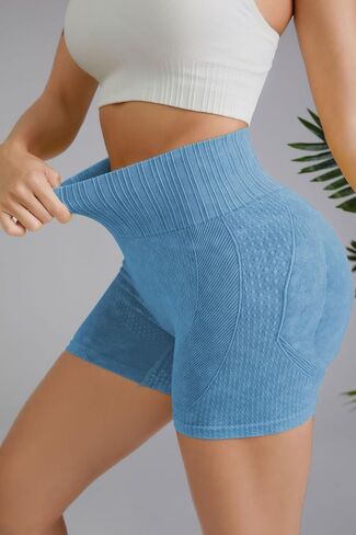 3pcs Women Scrunch Butt Lifting Seamless Leggings Booty High Waisted Workout Yoga Pants Shorts in Saudi Arabia