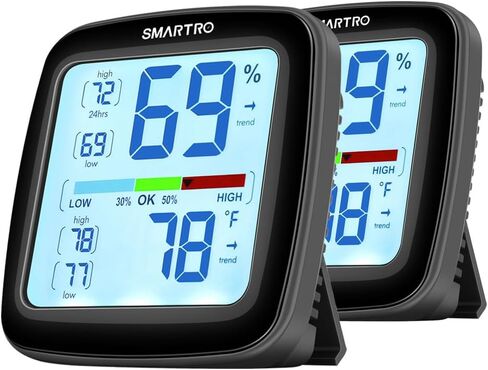 SMARTRO SC42 Professional Digital Hygrometer Indoor Thermometer Room Humidity Gauge & Pro Accuracy Calibration in Kuwait