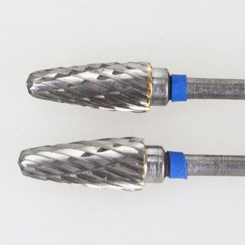 Airgoesin 10pcs Cutting Burs Drill Polisher Cutter Tungsten Carbide, 2.35mm HP Shaft Shank Plaster Alloy Acrylic Polishing Cleaning Grinding in Kuwait