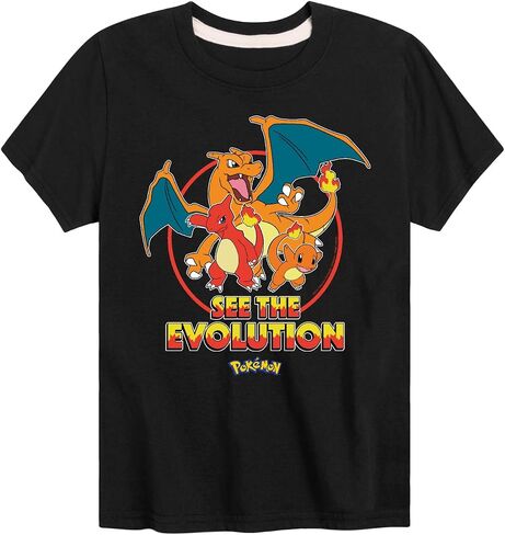 HYBRID APPAREL - Pokémon - Charmander See The Evolution - Youth Short Sleeve Graphic T-Shirt in Saudi Arabia