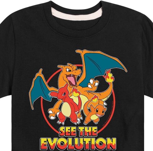 HYBRID APPAREL - Pokémon - Charmander See The Evolution - Youth Short Sleeve Graphic T-Shirt in Saudi Arabia