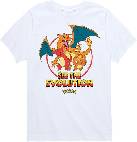 HYBRID APPAREL - Pokémon - Charmander See The Evolution - Youth Short Sleeve Graphic T-Shirt in Saudi Arabia