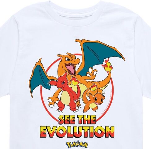 HYBRID APPAREL - Pokémon - Charmander See The Evolution - Youth Short Sleeve Graphic T-Shirt in Saudi Arabia