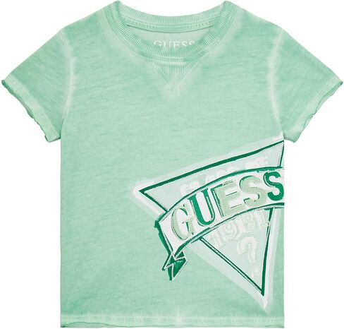 GUESS Boys' Eco Short Sleeve Raw Hem Graphic T-Shirt in Saudi Arabia